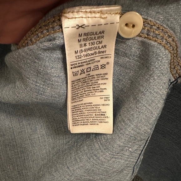 GAP Kids Denim Long Sleeve Shirt - Picture 5 of 5